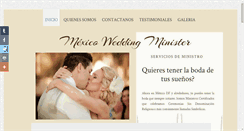 Desktop Screenshot of mexicoweddingminister.com